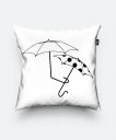Подушка квадратна Umbrella love