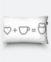 Подушка прямокутна Кофе люблю