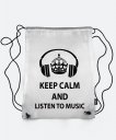 Рюкзак Keep calm and listen to music