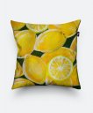 Подушка квадратна Лимони