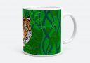 Чашка Тигр на зеленому