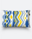 Подушка прямокутна Жовто-блакитний орнамент