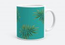 Чашка tropic palm pattern