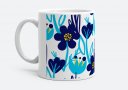 Чашка Голубые цветы