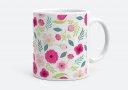 Чашка Паттерн с весенними цветочками