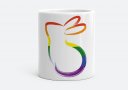 Чашка  Rainbow rabbit