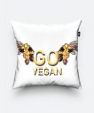 Подушка квадратна Go vegan