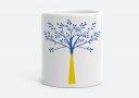 Чашка Синьо-жовте дерево