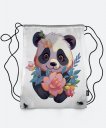 Рюкзак Маленька панда з квітами