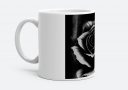 Чашка Готична чорно-срібляста троянда