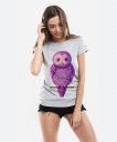Жіноча футболка Фиолетовая сова