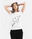 Жіноча футболка Amour... Heart-shaped curved Cupid's arrow