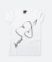 Жіноча футболка Amour... Heart-shaped curved Cupid's arrow