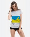 Жіноча футболка Супер Україна прапор