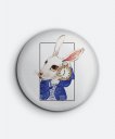 Значок Акварельний кролик | Watercolor Rabbit