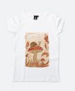Жіноча футболка Мухоморний кавовий равлик