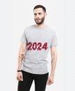 Чоловіча футболка 2024, новий рік, новорічна