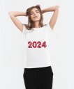 Жіноча футболка 2024, новий рік, новорічна