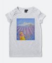 Жіноча футболка Пухнастик і лавандове поле