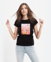 Жіноча футболка Пухнастик і квіткове місто