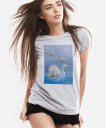 Жіноча футболка Пухнастик. Музика озер