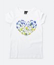 Жіноча футболка Квітуче серце України