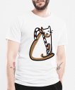 Чоловіча футболка Різдвяний котик