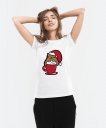 Жіноча футболка Різдвяний котик в чашці