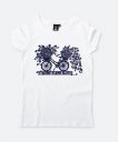 Жіноча футболка Велосипед з квітами