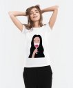 Жіноча футболка Девушка с вином