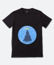 Чоловіча футболка Christmas trees in the blue sky