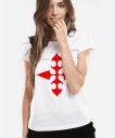 Жіноча футболка Абстракція: Червоний нібито хрест