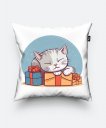 Подушка квадратна Подарунковий Кіт