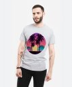 Чоловіча футболка Пальмовий пляж - Потрійний місяць