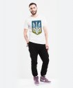 Чоловіча футболка Герб України Тризуб з орнаментом