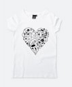 Жіноча футболка сердце