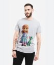 Чоловіча футболка Мила дівчинка з маленьким дракончиком