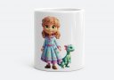 Чашка Мила дівчинка з маленьким дракончиком