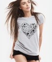 Жіноча футболка сердце