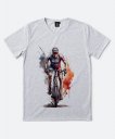 Чоловіча футболка велосипедист