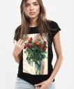 Жіноча футболка Троянди у скляній вазі