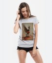Жіноча футболка Сфінкс Кіт Ангел з Серцем