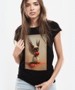 Жіноча футболка Сфінкс Кіт Ангел з Серцем