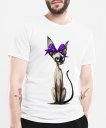 Чоловіча футболка Сіамська орієнтальна Кішка