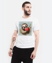 Чоловіча футболка Лінивець Коханий з серцем