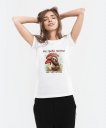 Жіноча футболка Лінивець з Мухомором. Не Треба Паніки, Це Органіка