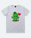 Чоловіча футболка малиш зелений кактусик 