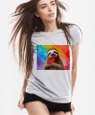 Жіноча футболка Лінивець з Серцем. LGBT
