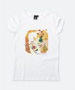 Жіноча футболка Пухнастий квітолюб