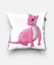 Подушка квадратна Рожевий дракон